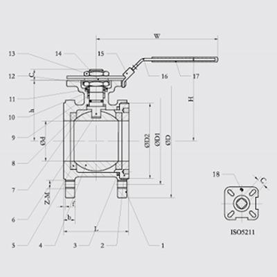1-Piece Flanged Ball Valve